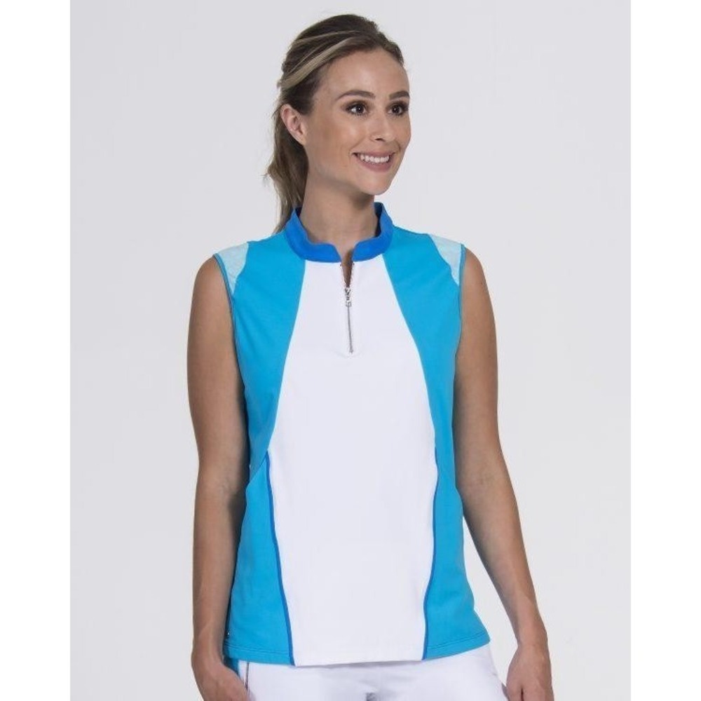 Womens Signature Sleeveless Polo Activewear Top Golf RT003-1 Small